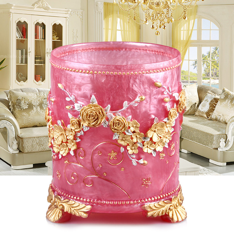 家用带盖垃圾桶高端大气上档次创意客厅垃圾桶酒店卫生间垃圾筒