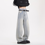 廓形宽松牛仔裤春夏季新款直筒阔腿裤H774-P65控88，男装牛仔裤，星座617A-5（原A405）