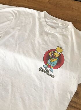 The Simpsons辛普森一家卡通动漫短袖男女VTG高街美式休闲潮牌T恤
