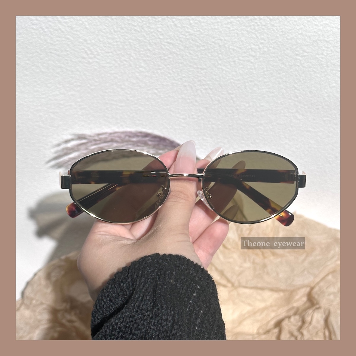 尼龙镜片太阳眼镜椭圆