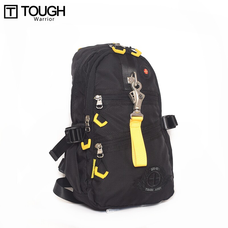 Tough潮牌胸包男士休闲户外单双肩两用包男时尚骑行运动斜背包邮