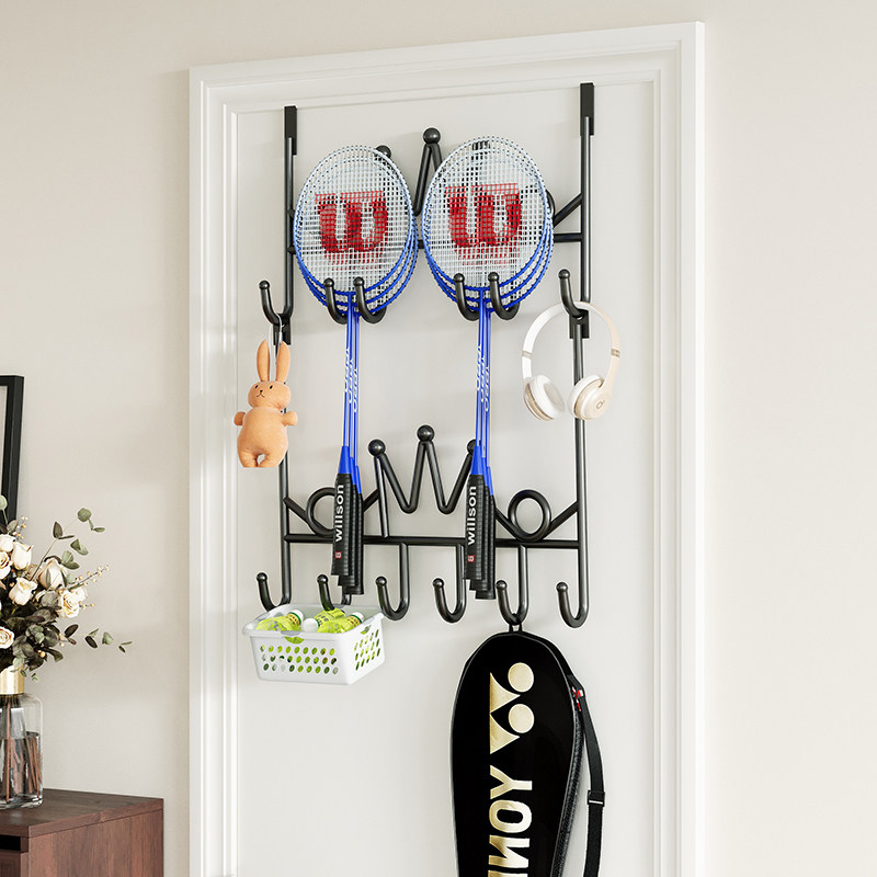 门后挂钩挂衣架门上衣服包包收纳门口挂架挂衣钩羽毛球拍运动用品,收纳整理,挂钩/粘钩,淘宝优惠券,粉丝福利购,淘宝优惠卷