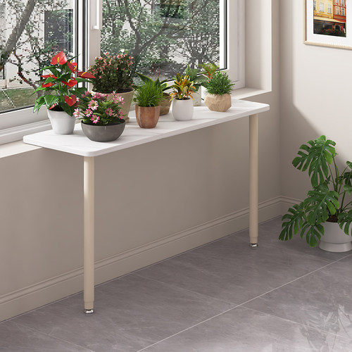 二层阳台花架台沿加宽多层高窗台延伸架花盆架子窗边可调节置物架