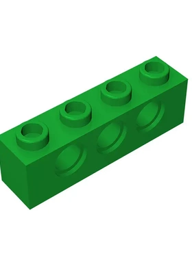 【50g】MOC科教零配件散件兼容3701小颗粒拼插积木1x4带孔砖