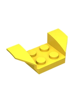 【50g】MOC小颗粒玩具diy兼容通用41854拼装零配件2x2挡泥板装饰