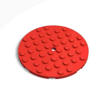 【50g】MOC兼容74611基础零配件8x8带孔圆形板拼装小颗粒配件