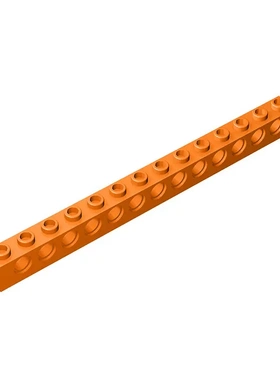 【50g】moc长棍32018国产科技1x14带13孔砖拼装积木零配件