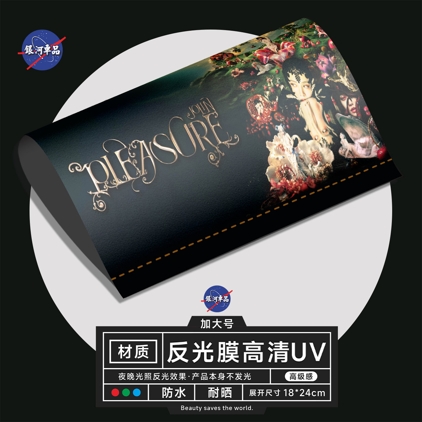 水洗标车贴蔡依林2026pleasure演唱会周边水洗唛车载好物车饰车尾