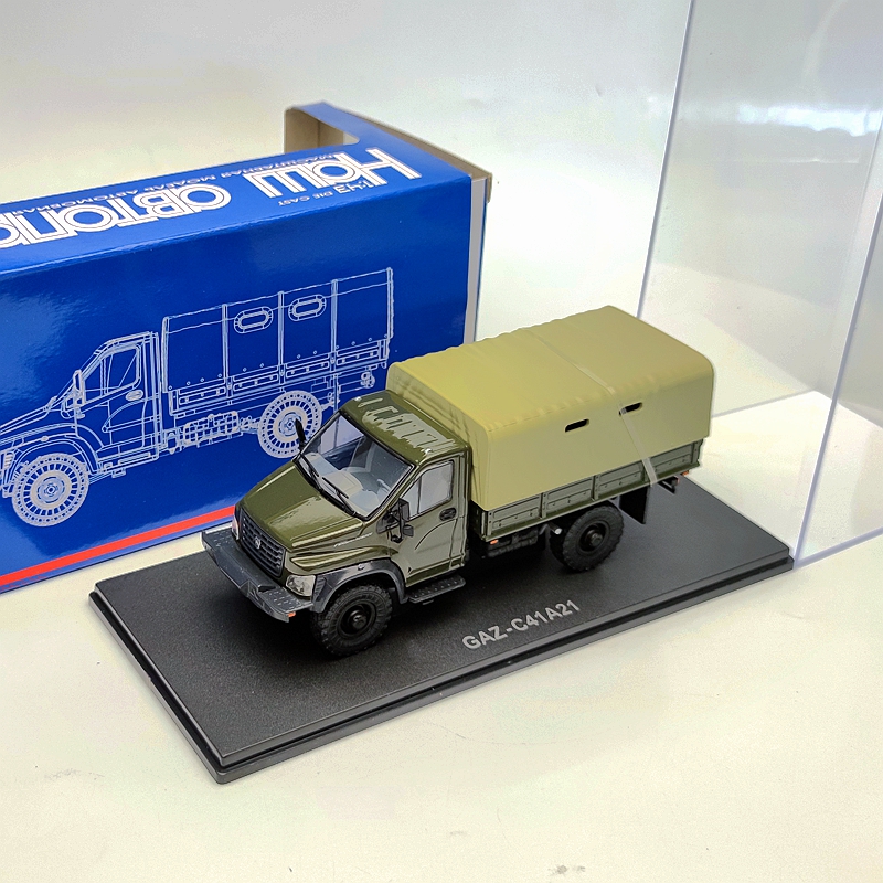 GAZ1:43卡车模型 苏联俄罗斯嘎斯卡车运输车仿真合金汽车模型玩具