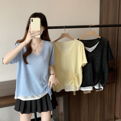 木子李女装旗舰店妃儿红大码熊雅雅杨天真滴一胖张大人定制夏上衣