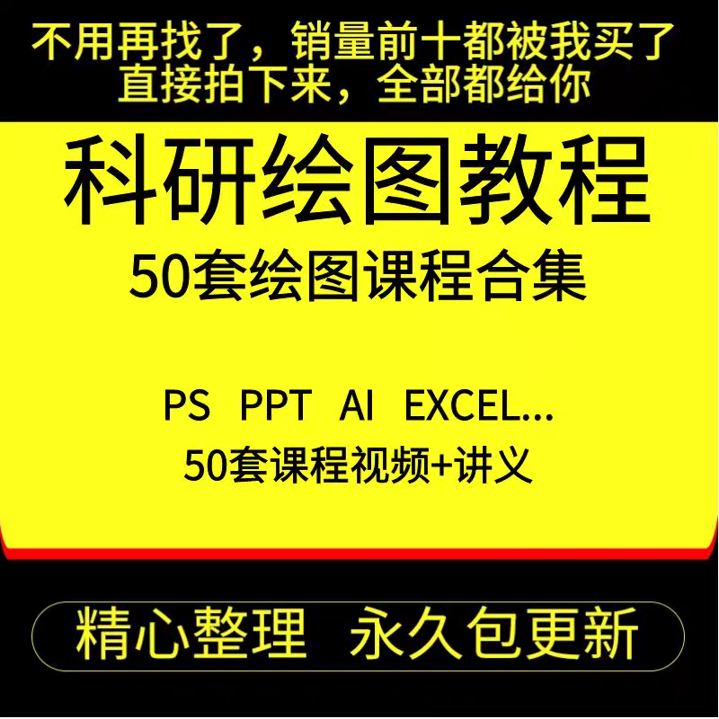 科研绘图sci ps ppt ai c4d r语言 spss Origin GraphPad视频教程
