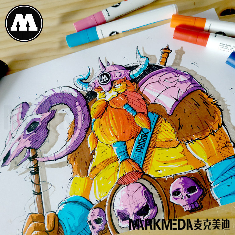 MOLOTOW ONE4ALL 시리즈 전문 드로잉 노트 A4 A5 전문 수성 마커 노트