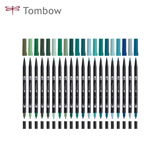 日本蜻蜓Tombow水彩笔ABT彩色水性双头软头毛笔动漫画马克笔108色