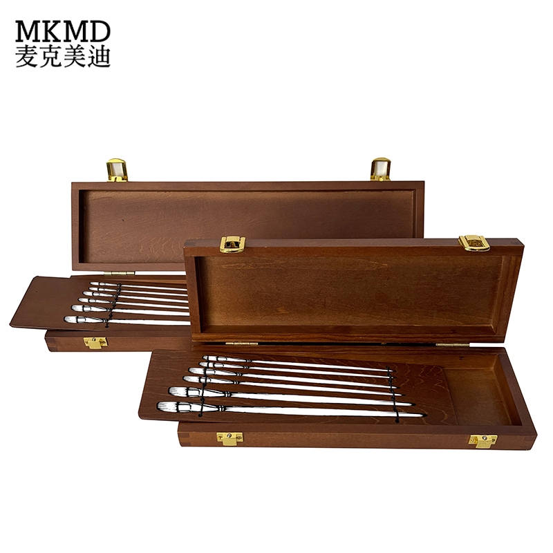 麦克美迪画笔盒实木笔盒油画笔