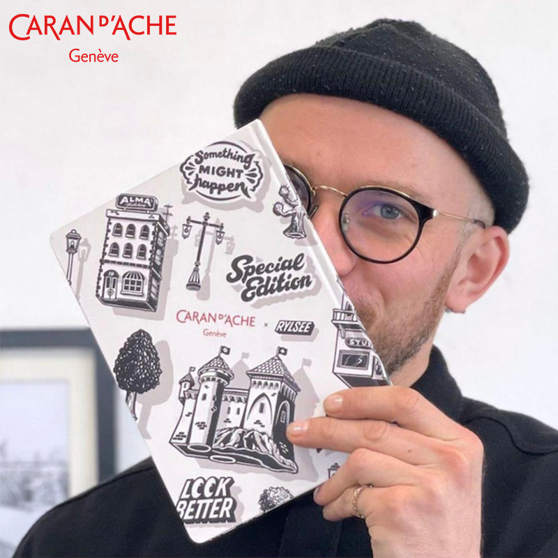 CARAN DACHE 스위스 CARAN DACHE 스케치 그림책 파스텔 컬러 파스텔 리드 마커 북