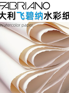 意大利FABRIANO飞碧纳水彩纸艺术家纯棉300g640粗纹中细纹3+1促销