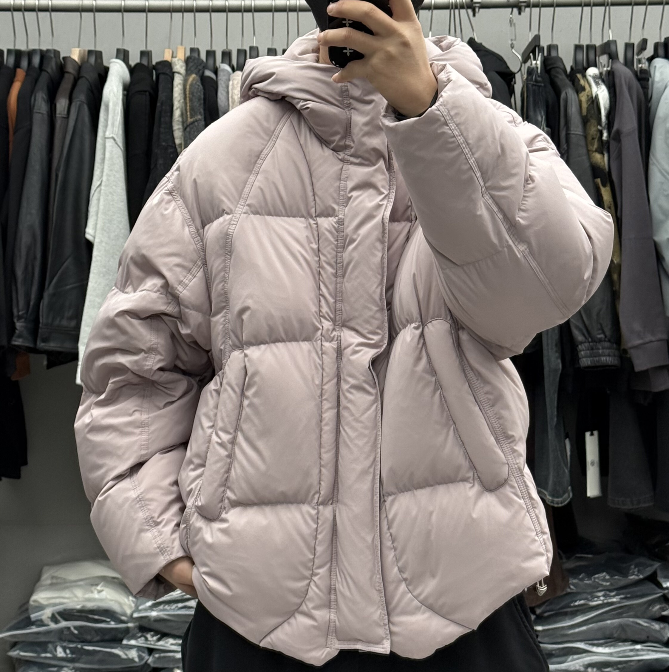 目写冬季高充绒辑格连帽90白鹅绒羽绒服男极寒保暖加厚情侣面包服