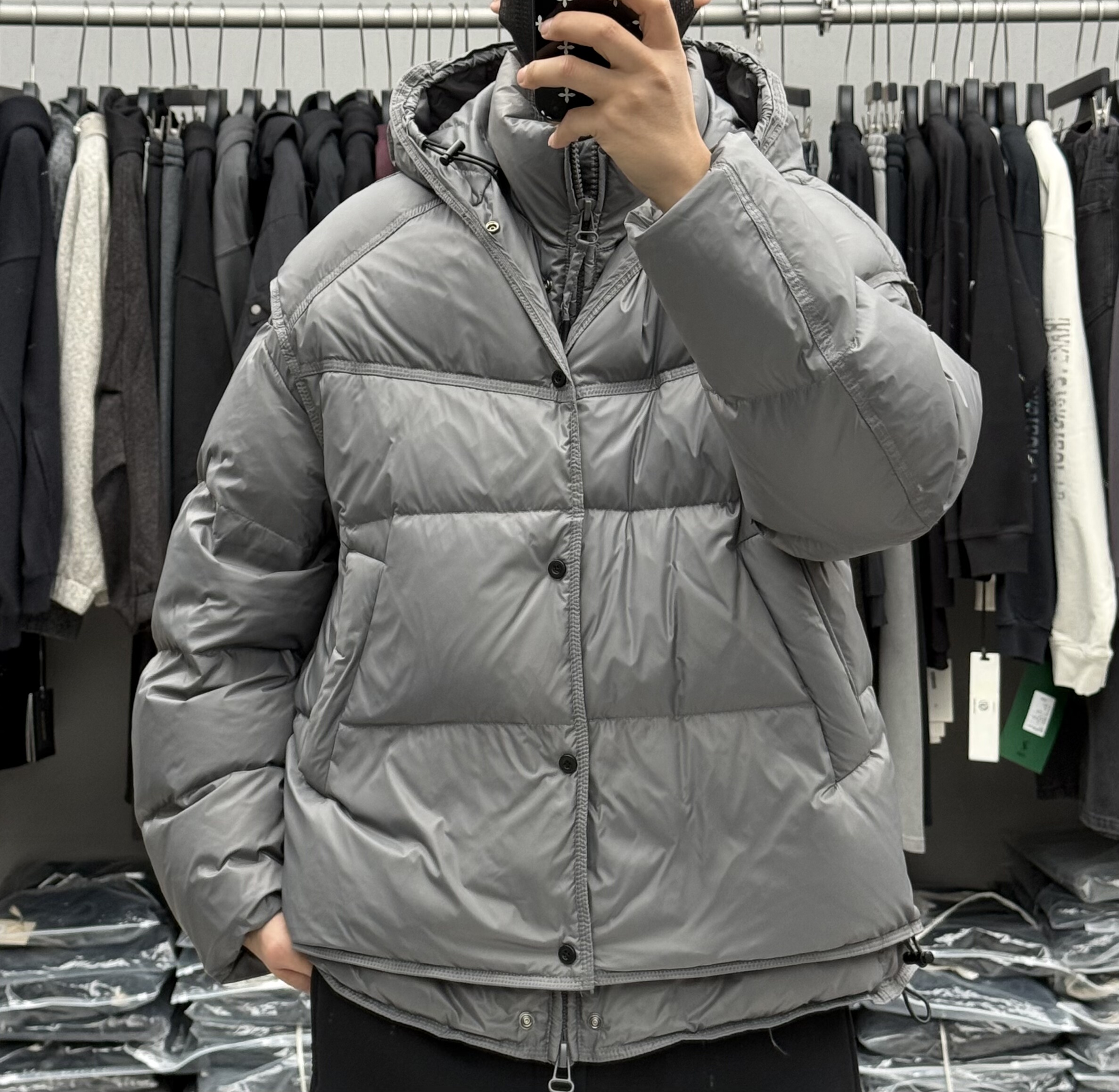 309g高充绒真两件可拆卸马甲连帽羽绒服男冬季保暖御寒三合一外套