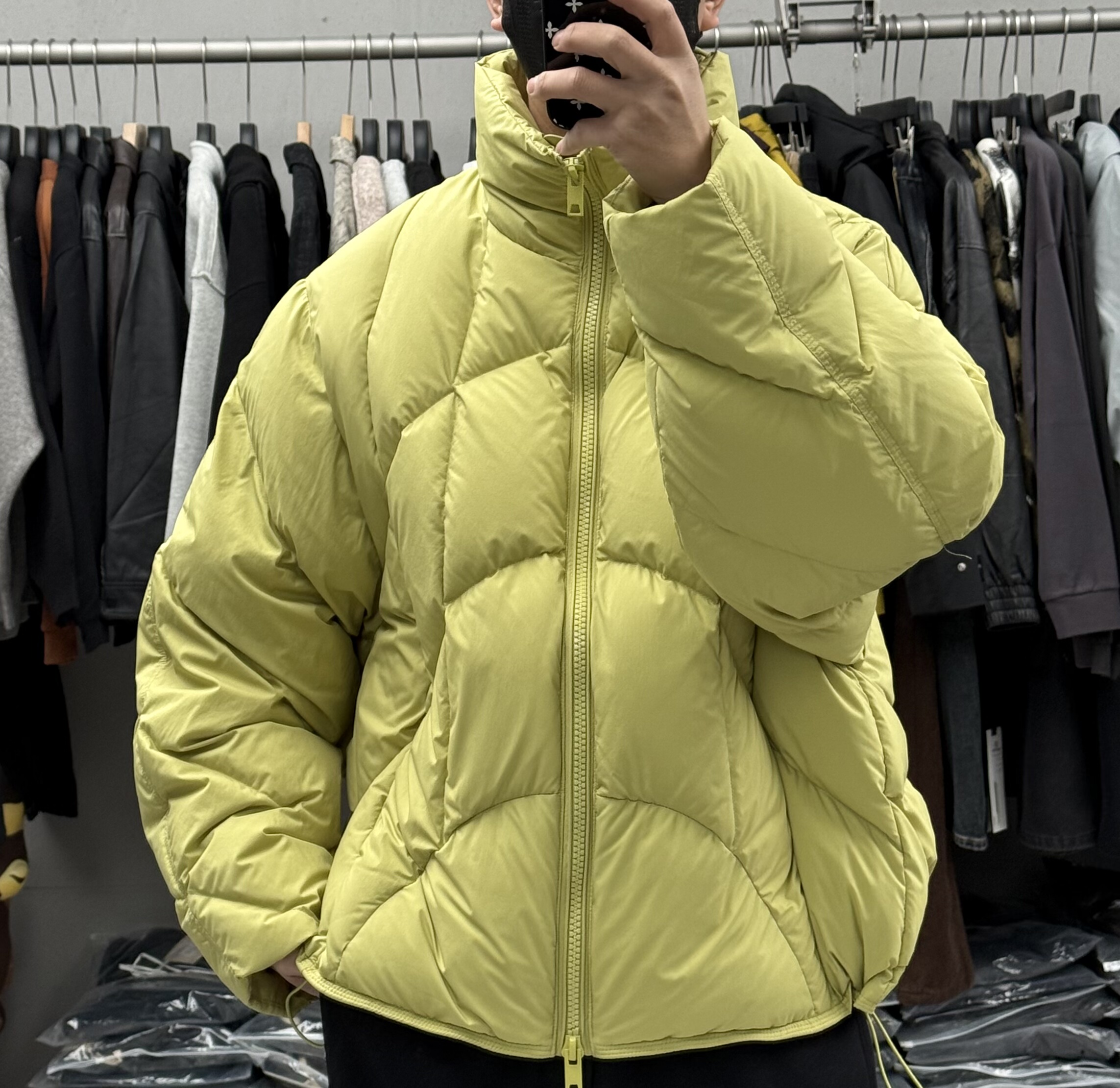 目写冬季312g高充绒辑格立领羽绒服男高端加厚90白鸭绒面包服外套