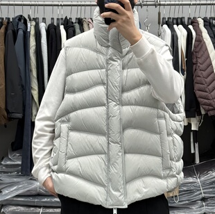 目写冬季 加厚保暖背心潮 男高品质172g高充绒立领排骨羽绒马甲美式