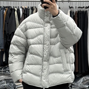 目写冬季轻量化260g高充绒立领排骨羽绒服男加厚保暖面包服外套潮