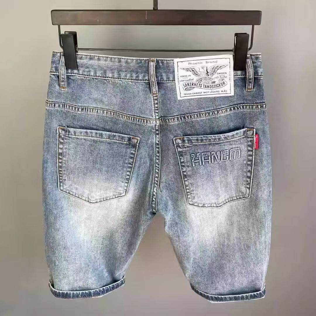 豚沐鸟牛仔短裤男士七分裤新款宽松五分中裤休闲夏季薄款男士裤,男装,短裤,淘宝优惠券,粉丝福利购,淘宝优惠卷