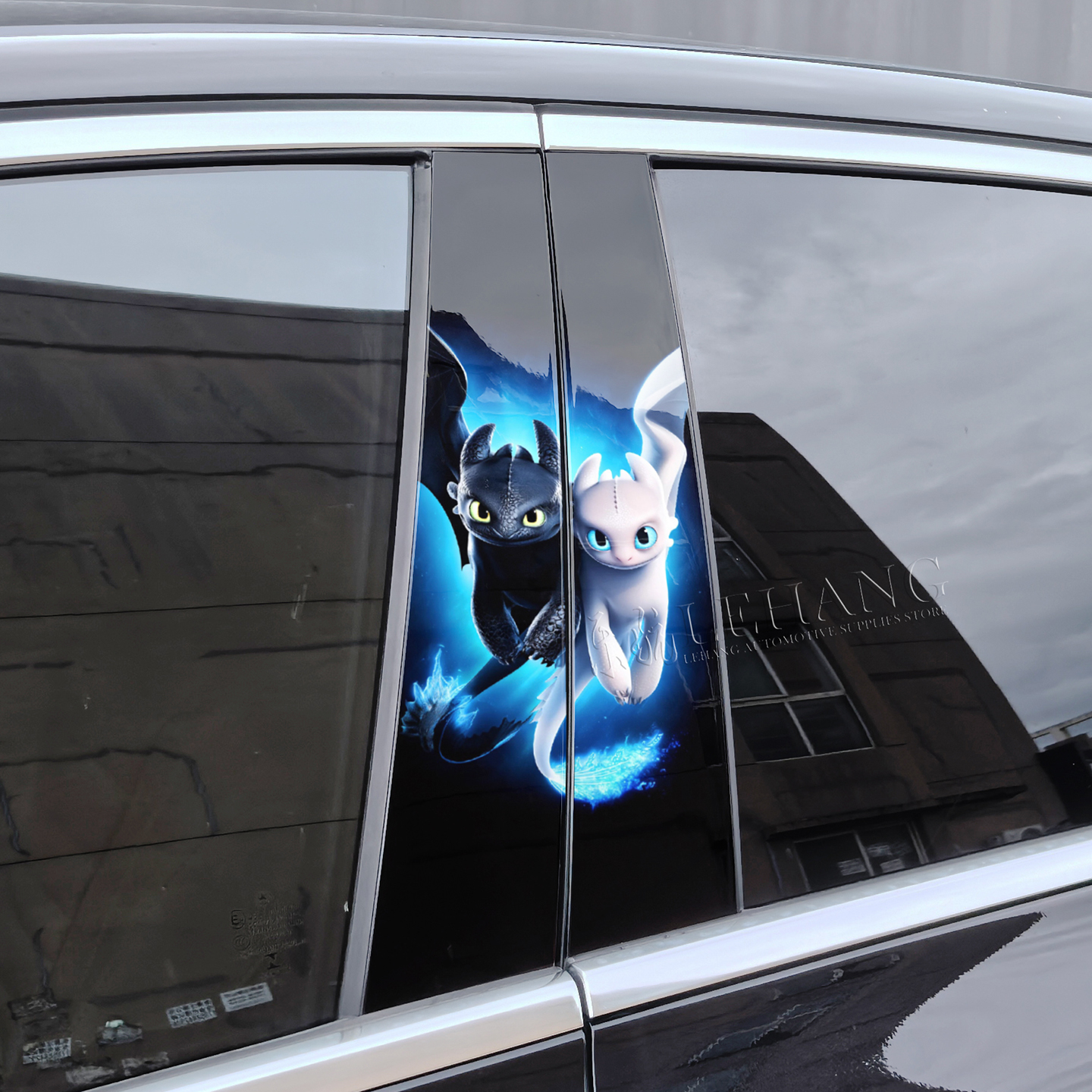 无牙仔B柱彩绘贴膜中柱亮条贴片