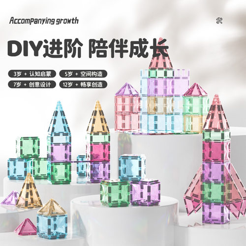 生日礼物磁力片儿童益智玩具益智