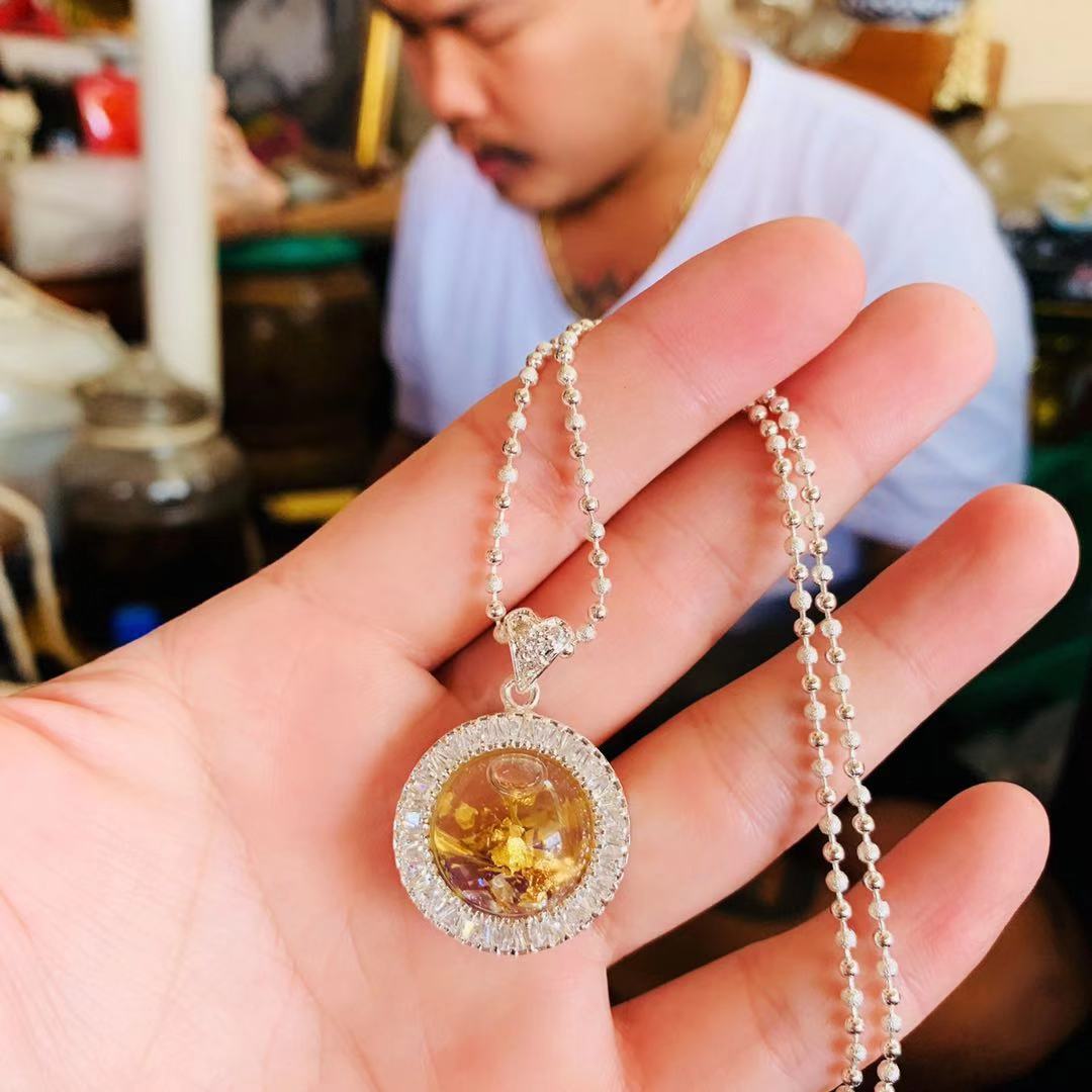 泰和缘 泰国佛牌 阿赞公师傅 心相印锁骨链佛链 纯银材质|ruв категории Ручная работа, зарубежных ремесла, Таиланд спецификой - от Buy2taobao.com для оказания профессиональной услуги покупки агента Taobao
