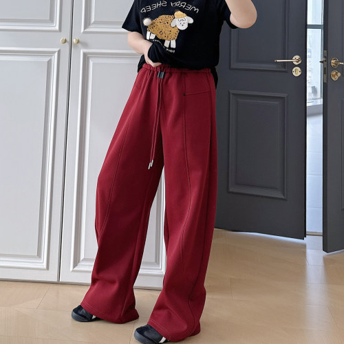 大码女装胖mm高腰显瘦运动卫裤