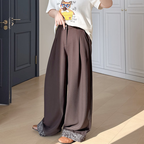 大码女装胖mm高级感高腰西装裤