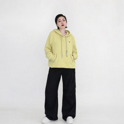 大码女装胖mm连帽休闲卫衣