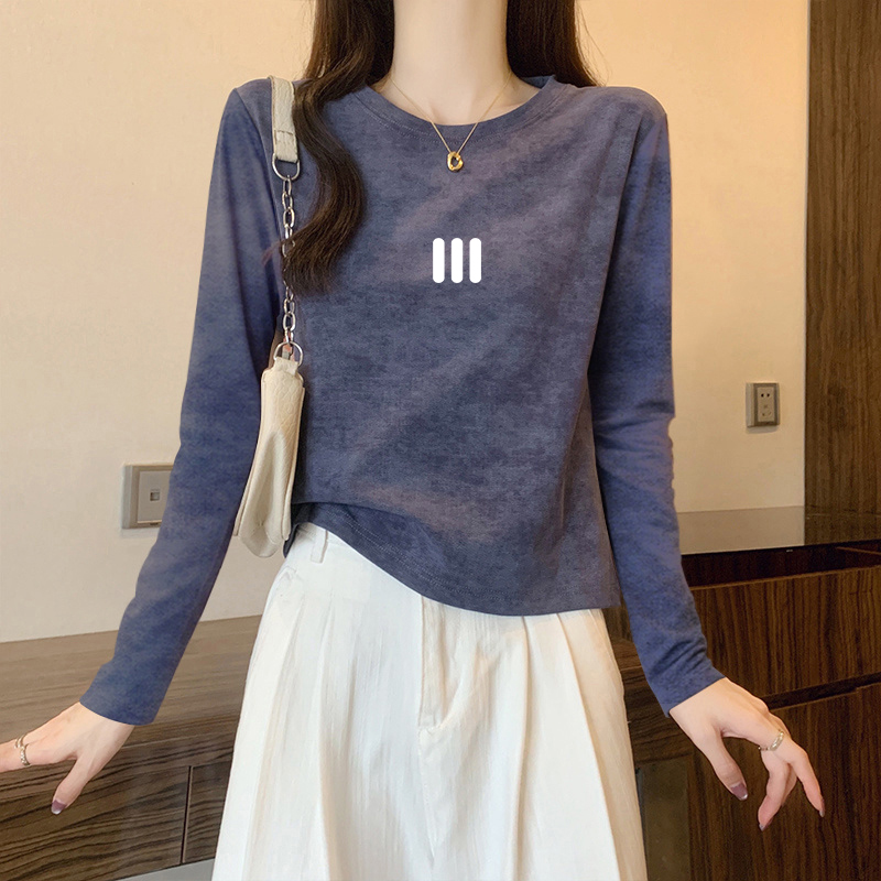 2025新款正肩扎染T恤女