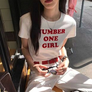 Danise高定 2026年春季新品 rosie头号女孩字母印花短袖T恤