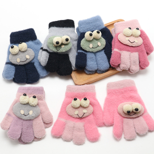 宝宝手套五指婴幼儿春秋薄款防寒可爱男孩保暖幼童儿童冬季小童