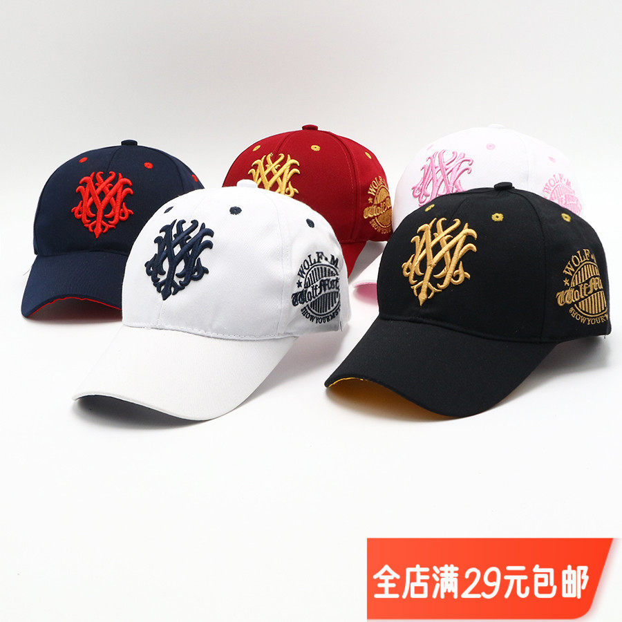 鸭舌帽男女通用帽子春夏男士夏季潮流春秋太阳帽硬顶潮牌刺绣棒球