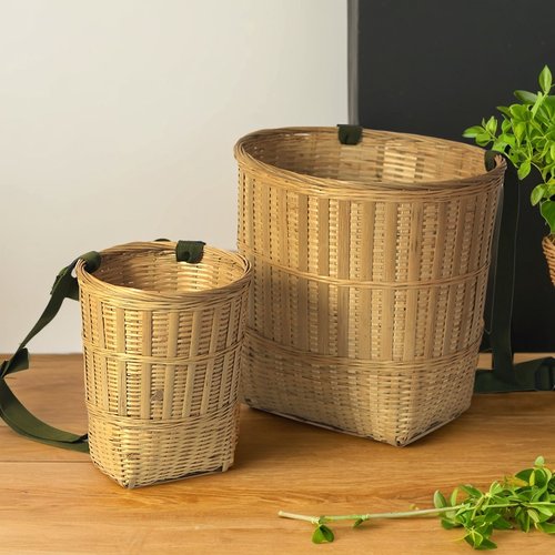 【全竹青编织】竹编背篓竹筐