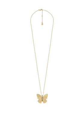 Fossil/化石女项链简约时尚不锈钢光泽锁扣加长链百搭饰品