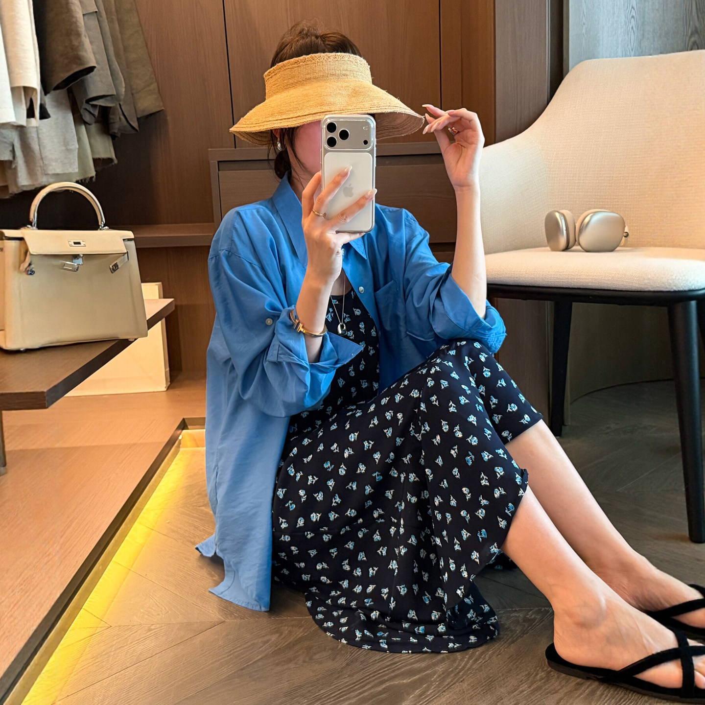 POLO领防晒衬衫连衣裙两件套套装女欧洲站2026夏季新款欧货女装潮