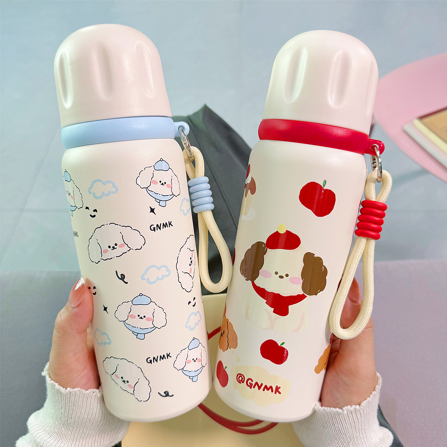 可爱吸管保温杯学生高颜值水杯女生网红新款带盖喝水办公室双饮杯,餐饮具,保冷/保温杯,淘宝优惠券,粉丝福利购,淘宝优惠卷