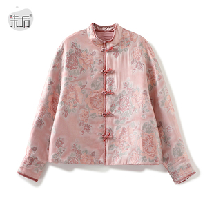 商场同款 国风非遗宋锦桑蚕真丝提花棉服短外套女 25秋冬新中式