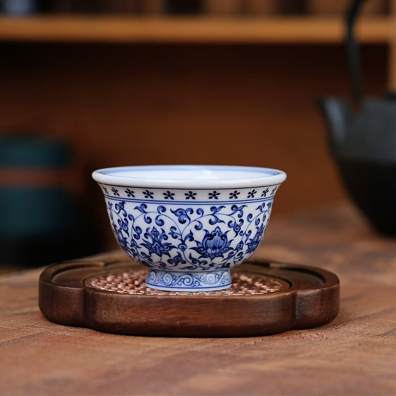 景德镇陶瓷品茗杯个人杯主人杯子茶杯