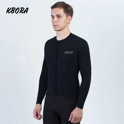 新款KBORA自行车骑行服男长袖春秋季山地公路车衣服装备单车服