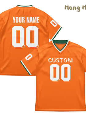 Free Customized Golden Football T-Shirts Men V Collar Jersey