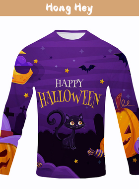 Men's T-Shirts Long Sleeves Halloween T-Shirts For Men