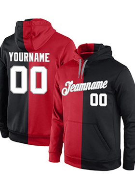 Free Customized Men's Football Pullover Hoodies Sports Coats