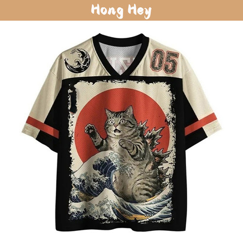 New Trend Men's T-Shirts V Collar Tees Cartoon Women T-Shirt