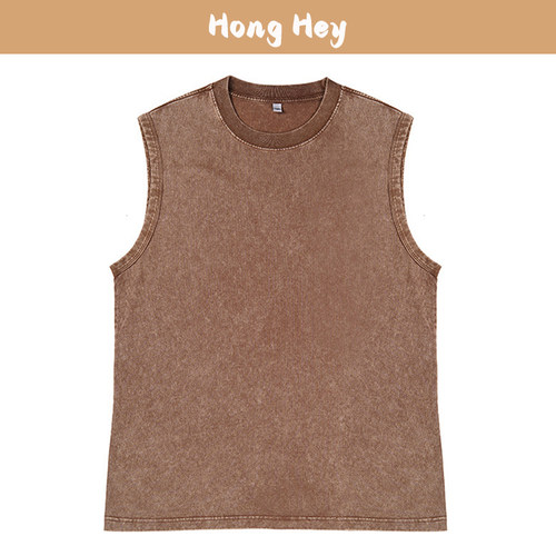 Home Casual Vest Women 230g Cotton Tank Top For Men