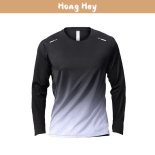 Men's Sports T-Shirt Crewneck Long Sleeves Breathable Tops