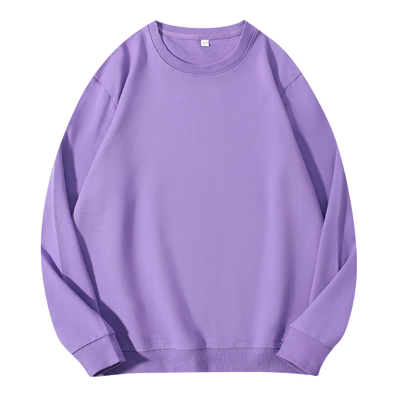 Cotton Drop Shoulder Sweatshirts For Men Hoodies Crewneck